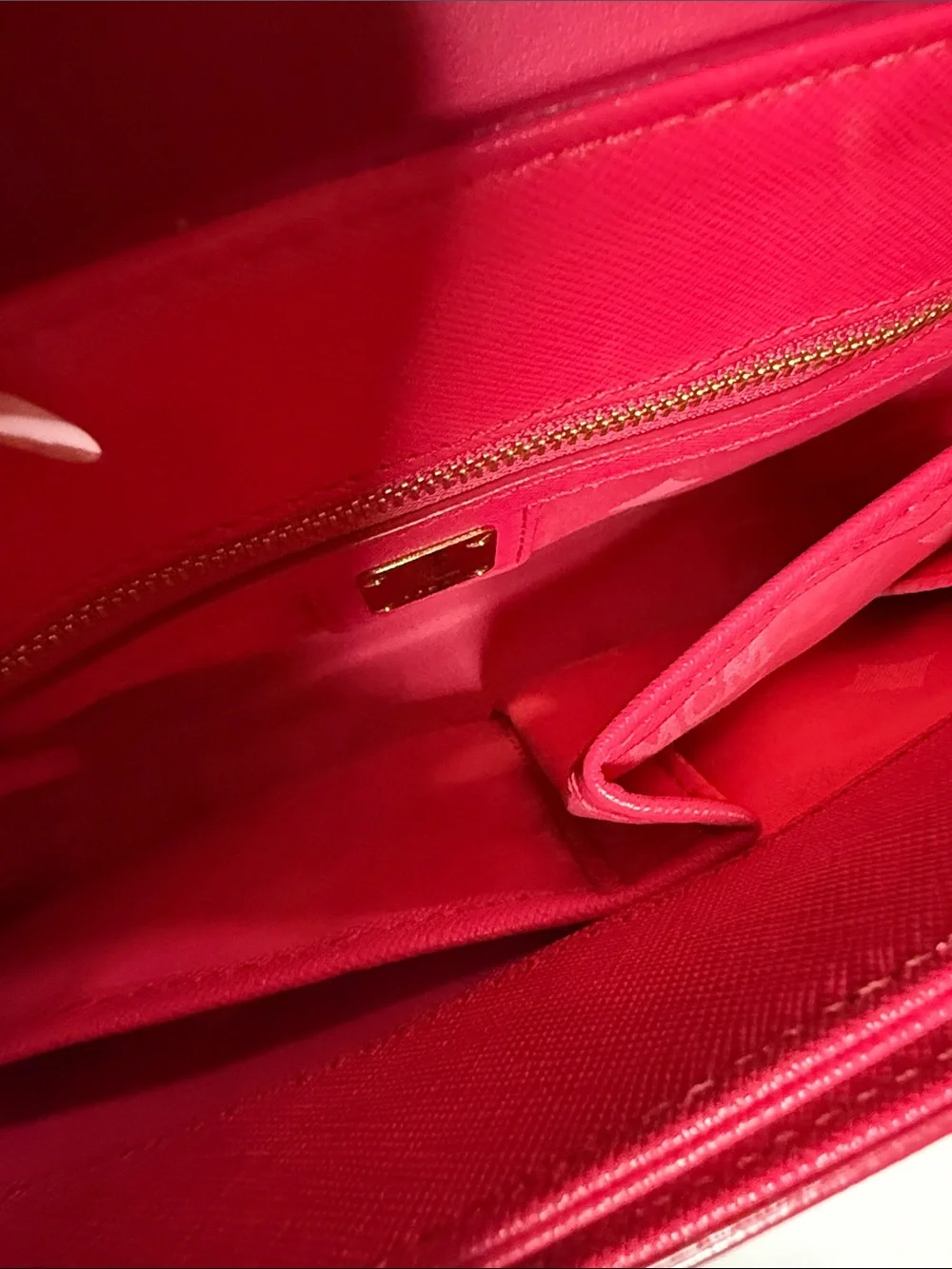MCM Fuchsia Pink Leather Top Handle Satchel Bag - Picture 11 of 12